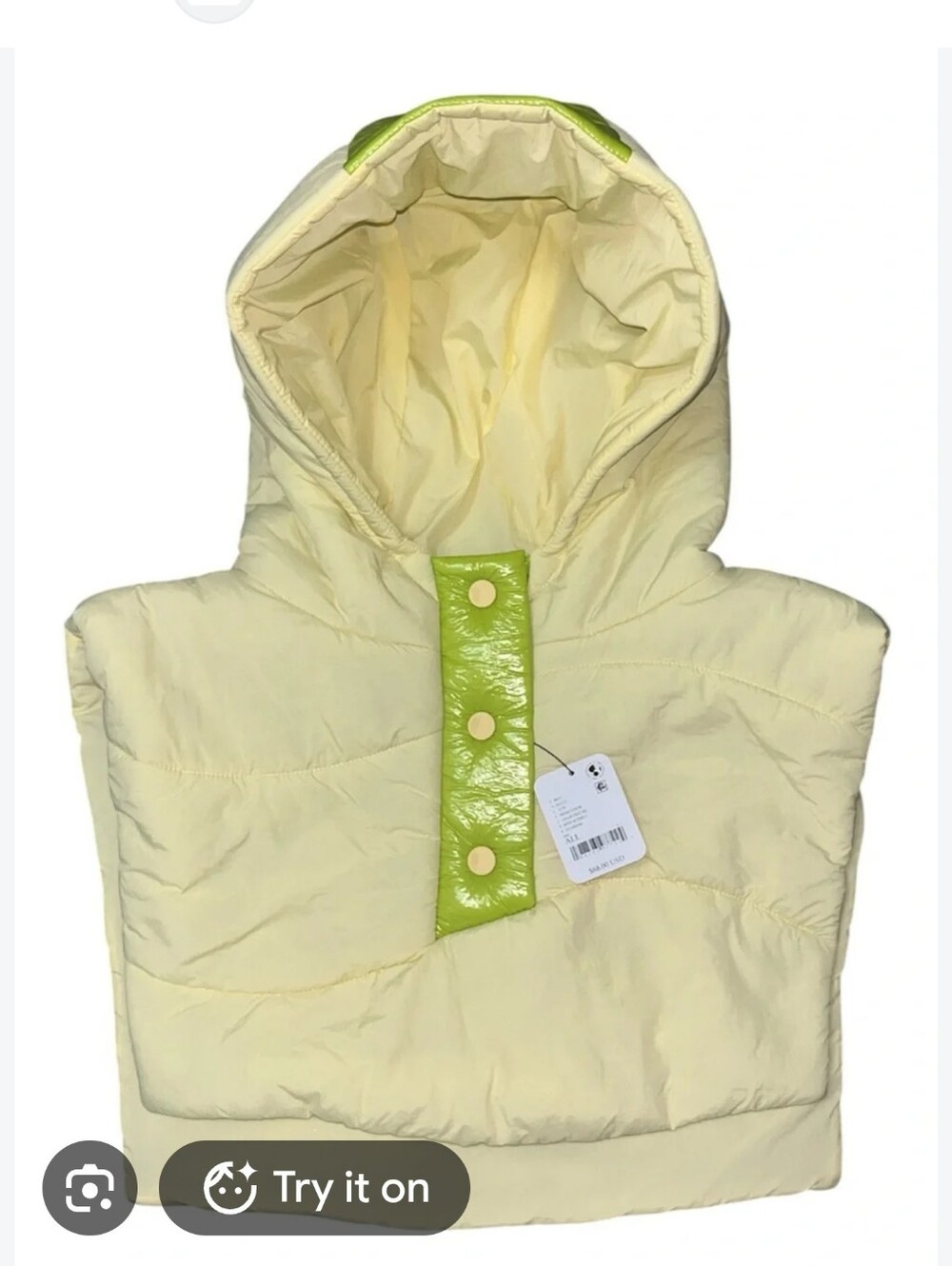 NWT Free People Denver Quilted Dickey - Picture 2 of 4